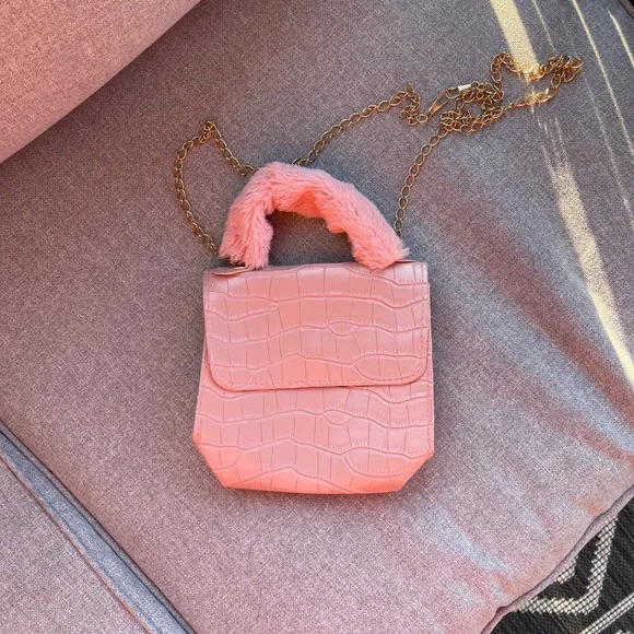 Croc Embossed Flap Satchel Bag - Picture 3 of 9